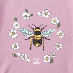 Women's Flowerbee Short Sleeve Vee