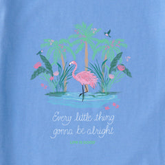 Women's Every Little Thing Flamingo Short Sleeve Vee