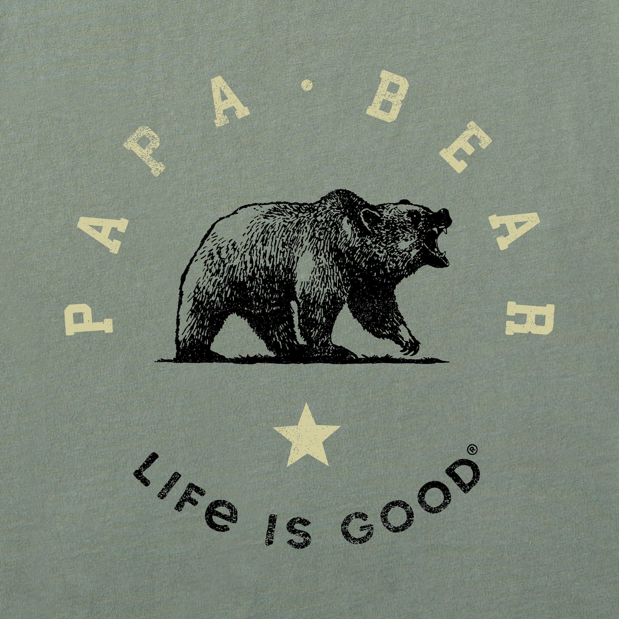 Men's Papa Bear Circle Short Sleeve Tee