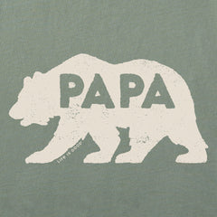 Men's Papa Bear Solid Short Sleeve Tee