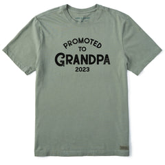 Men's Promoted to Grandpa 2023 Short Sleeve Tee