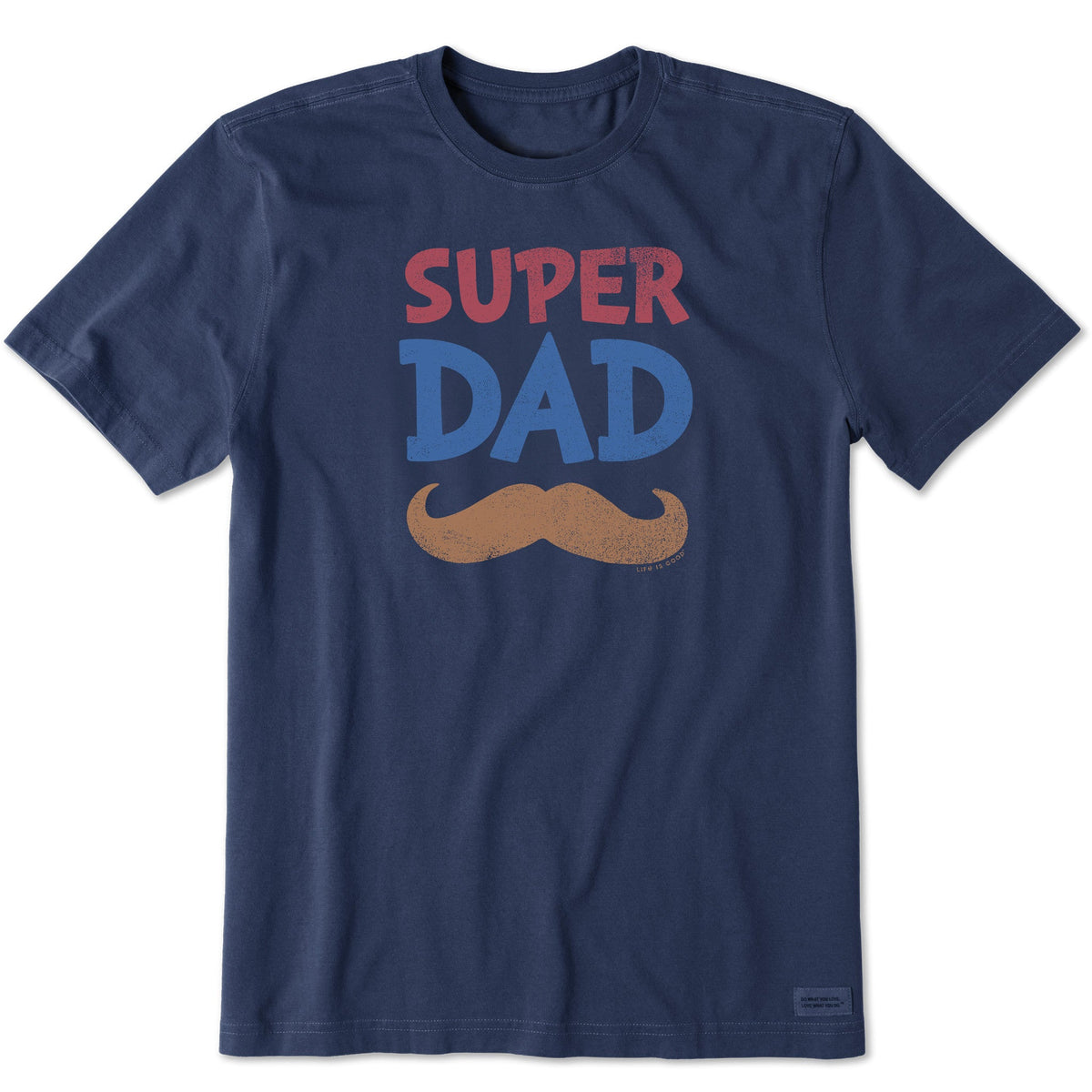 Men's Super Dad Stache Short Sleeve Tee