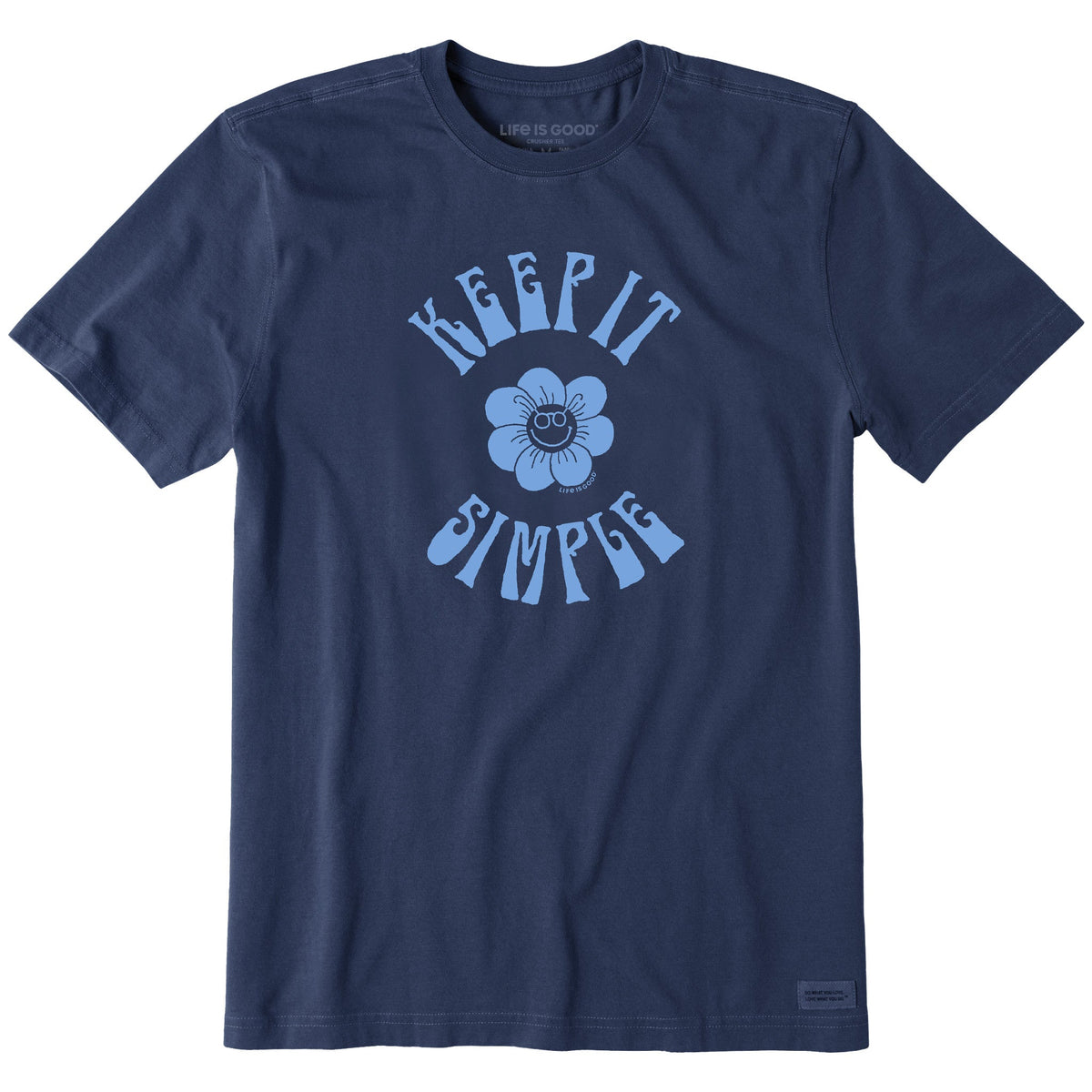 Men's Keep it Simple Happy Flower Short Sleeve Tee