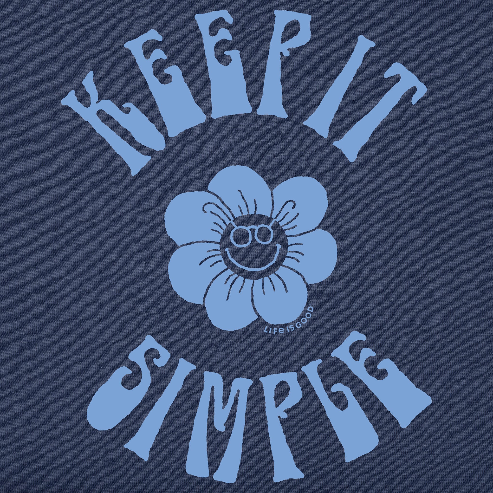 Men's Keep it Simple Happy Flower Short Sleeve Tee