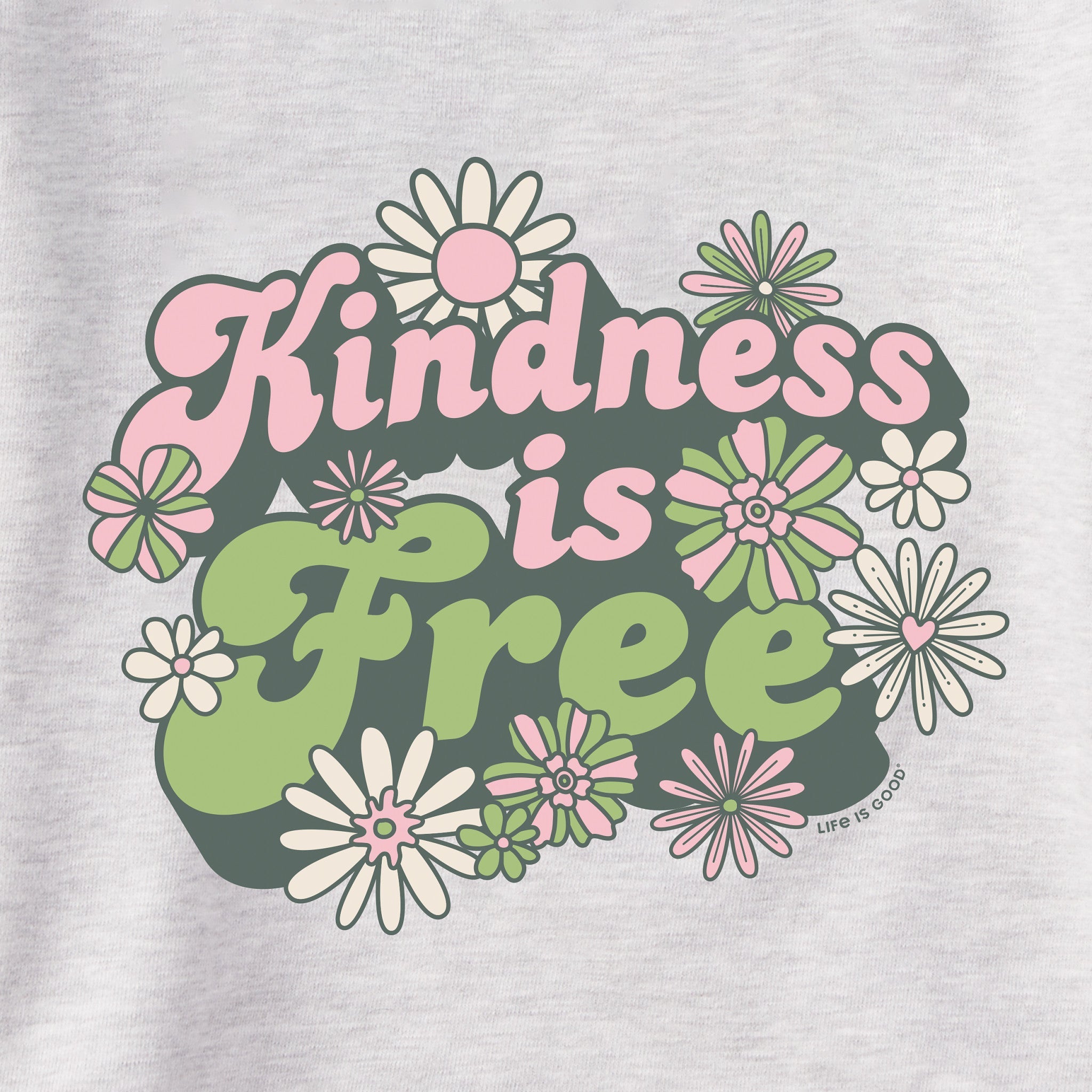 Women's Kindness is Free Daisies Simply True Fleece Crew