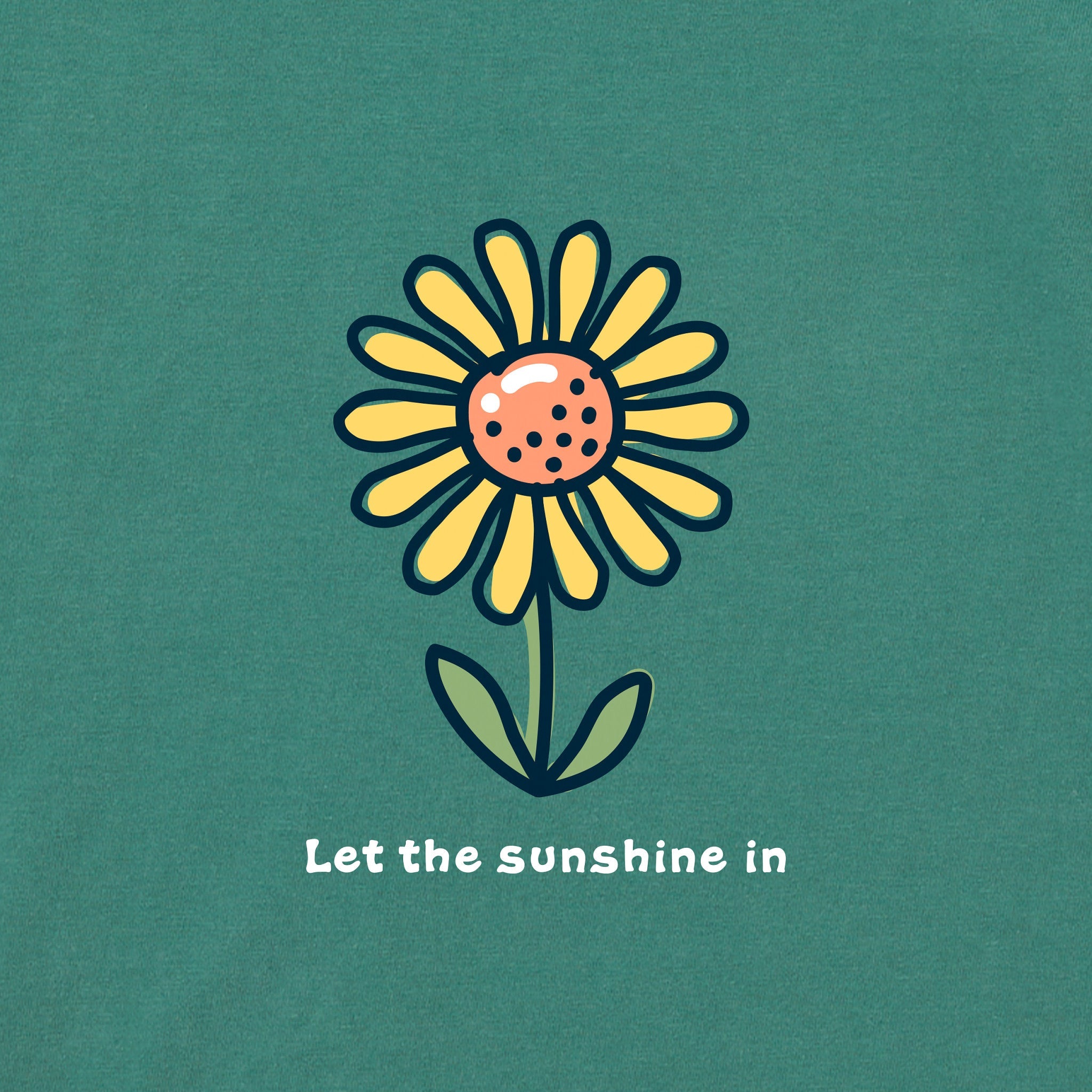 Women's Let the Sunshine In Sunflower Short Sleeve Crusher Boxy Tee