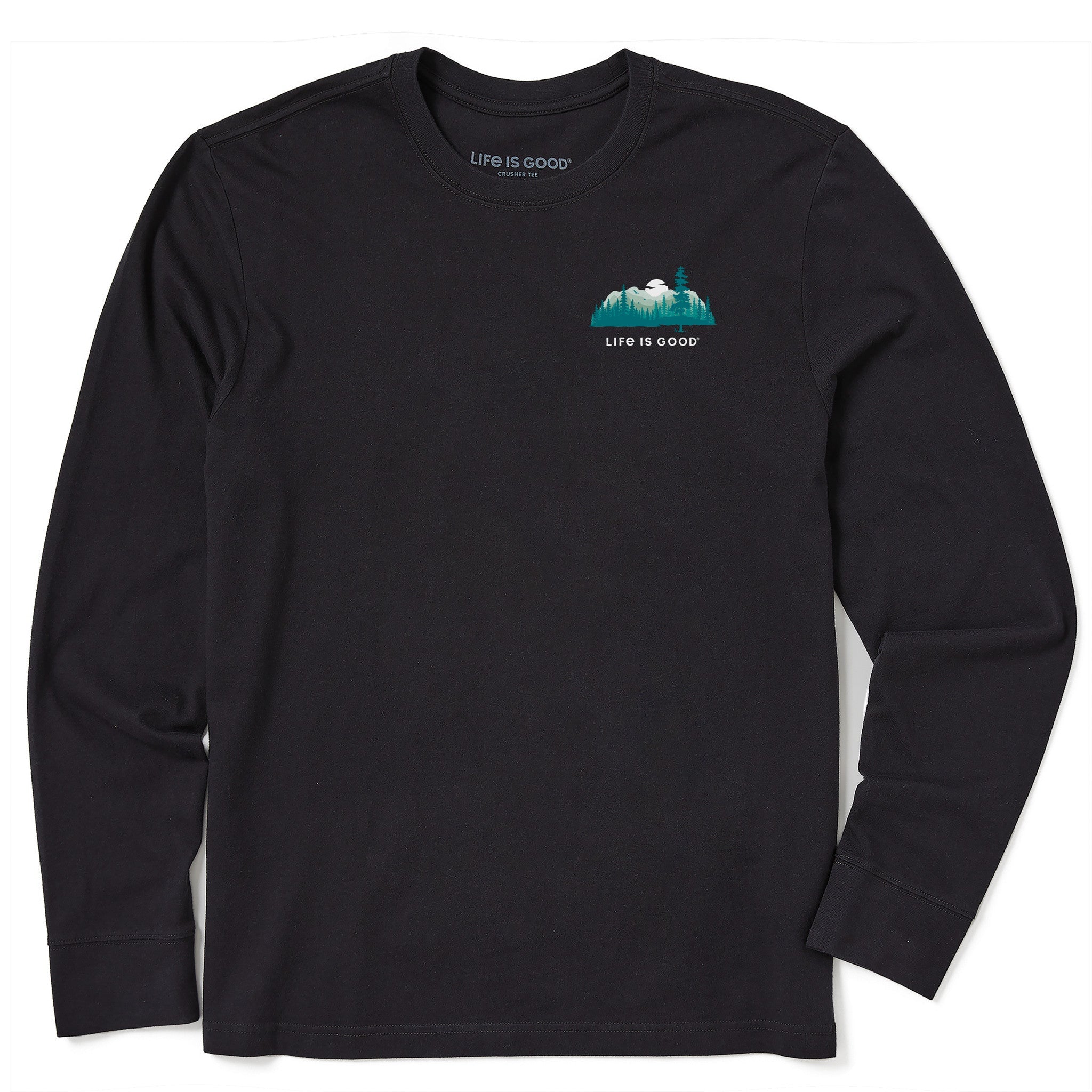 Men's Evergreen Silhouette Long Sleeve Crusher Tee