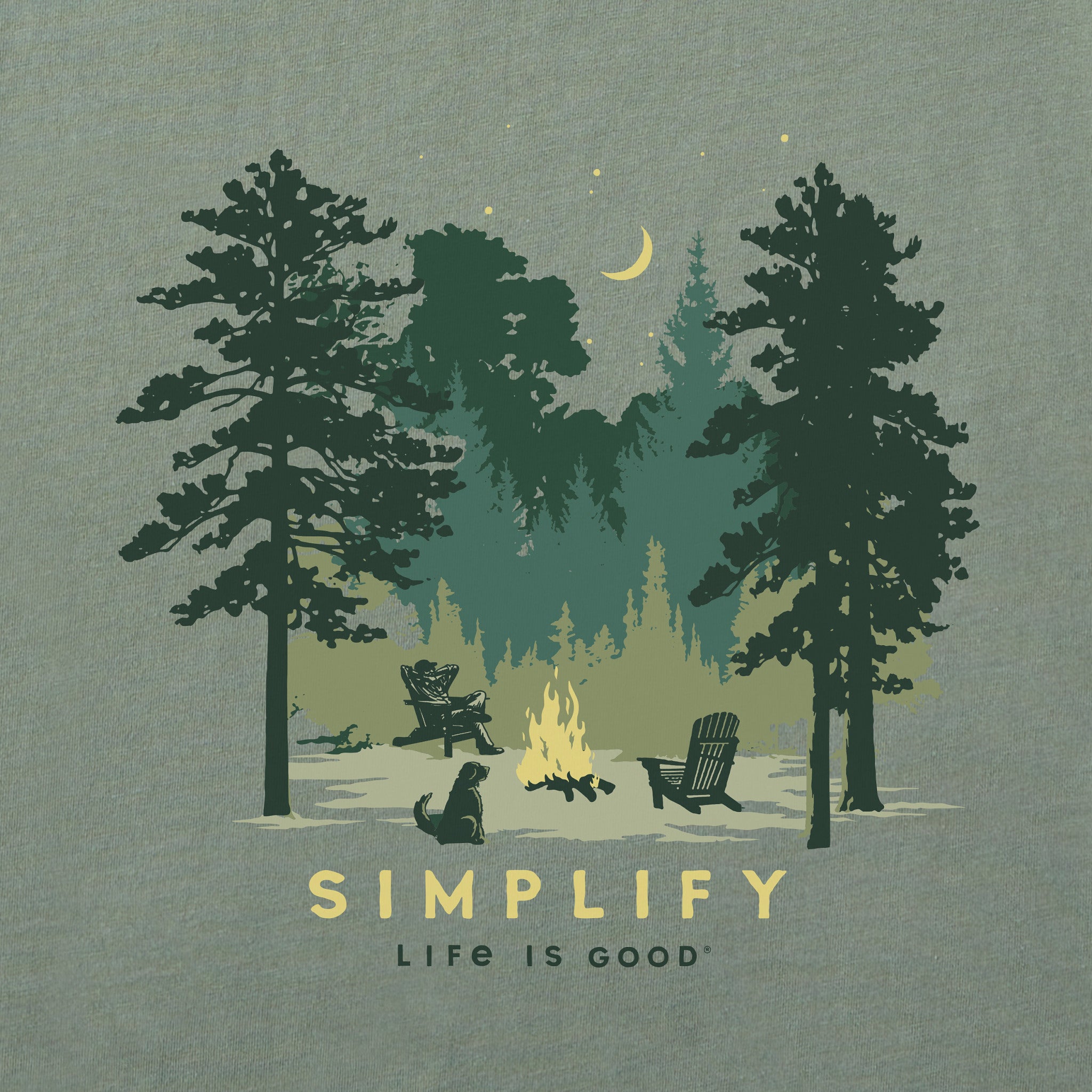 Men's Simplify Campfire Long Sleeve Crusher Tee