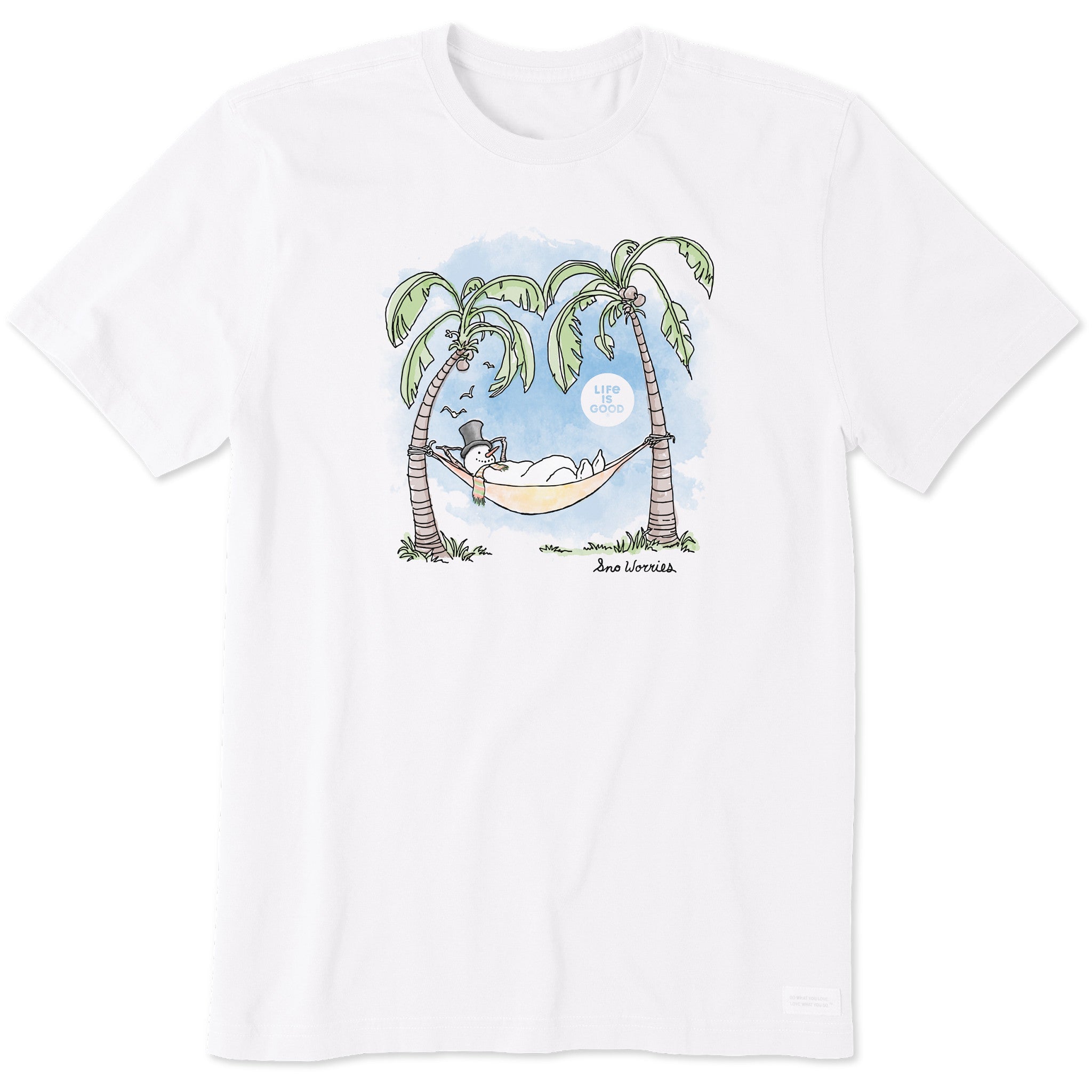 Men's Snow Worries Hammock Short Sleeve Crusher Tee