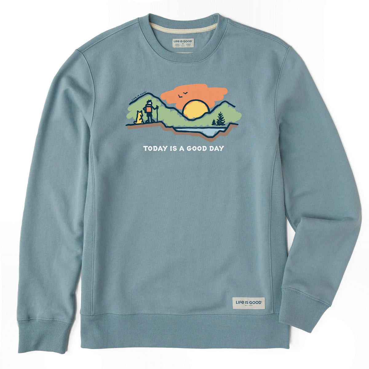 Men's Today is a Good Day Mountain Hike Simply True Crew