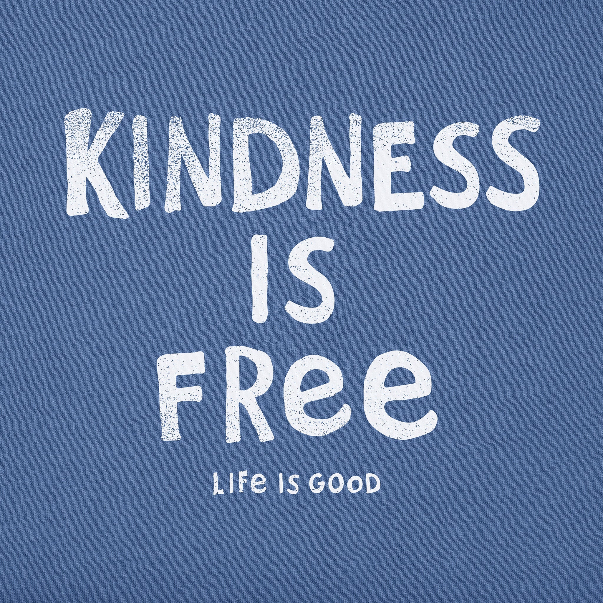 Women's Kindness is Free Long Sleeve Crusher Vee