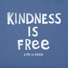 Women's Kindness is Free Long Sleeve Crusher Vee