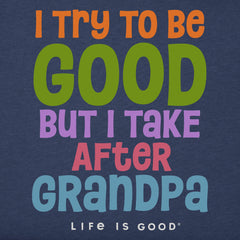 Kids Good Grandpa Short Sleeve Crusher Tee