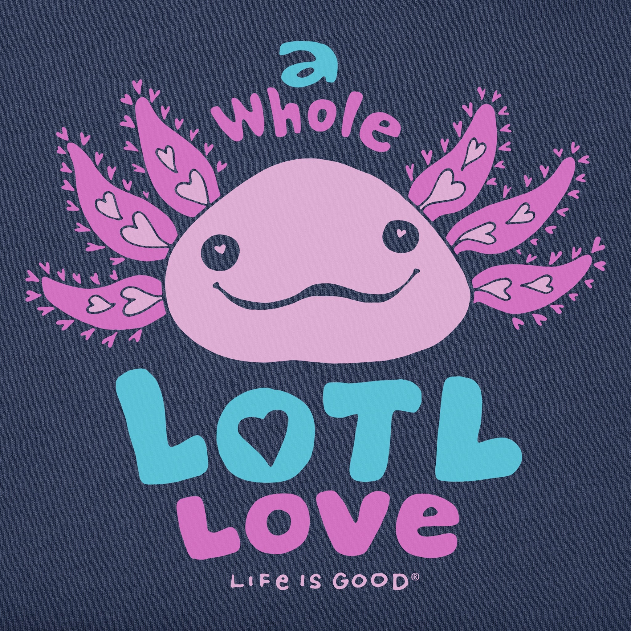 Kids Whole Lotl Love Short Sleeve Crusher Tee
