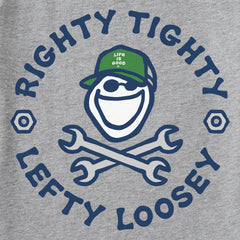 Men's Righty Tighty Lefty Loosey Short Sleeve Crusher Tee