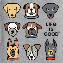 Kids Cute Dogs Short Sleeve Crusher Tee