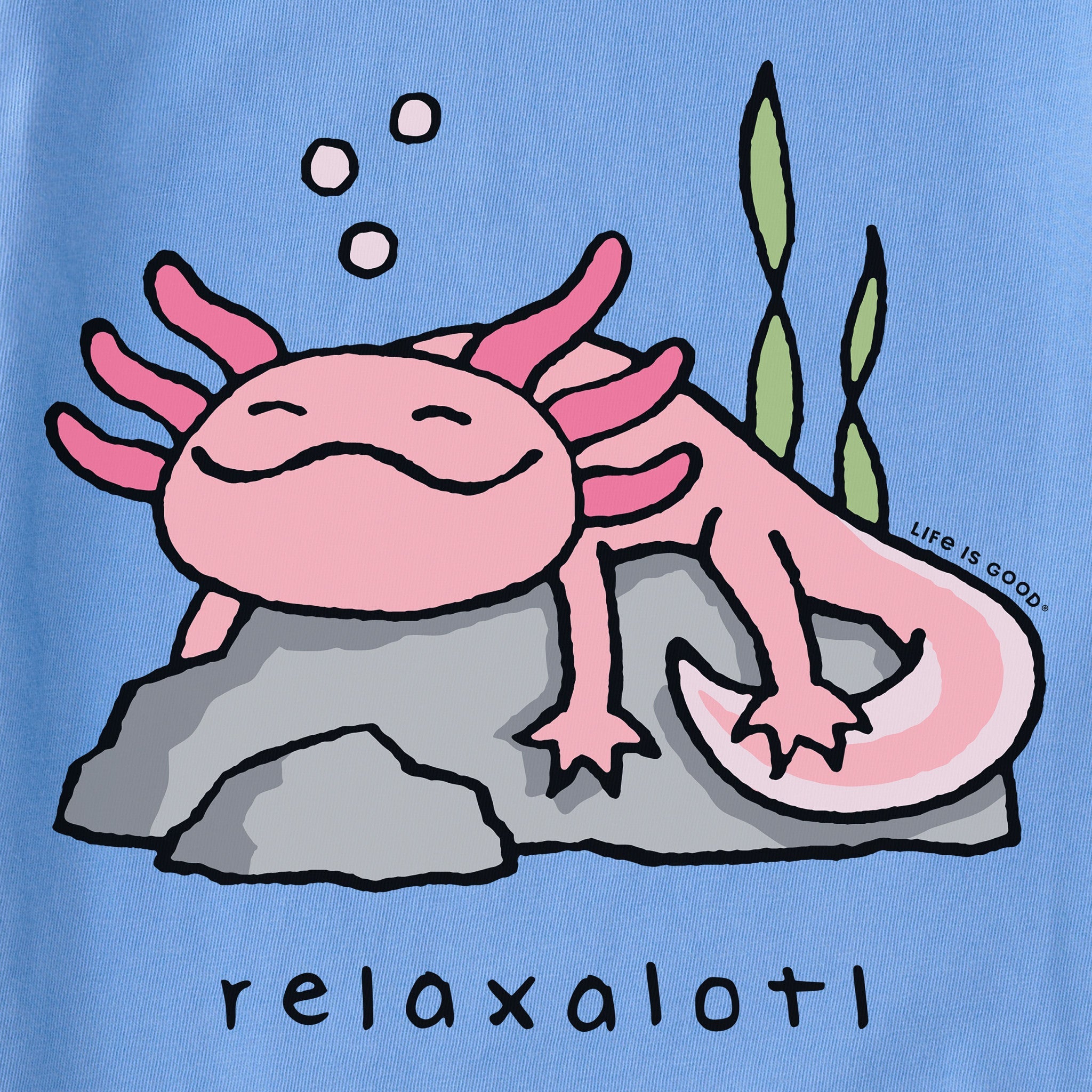 Kids Relaxalotl Short Sleeve Crusher Tee