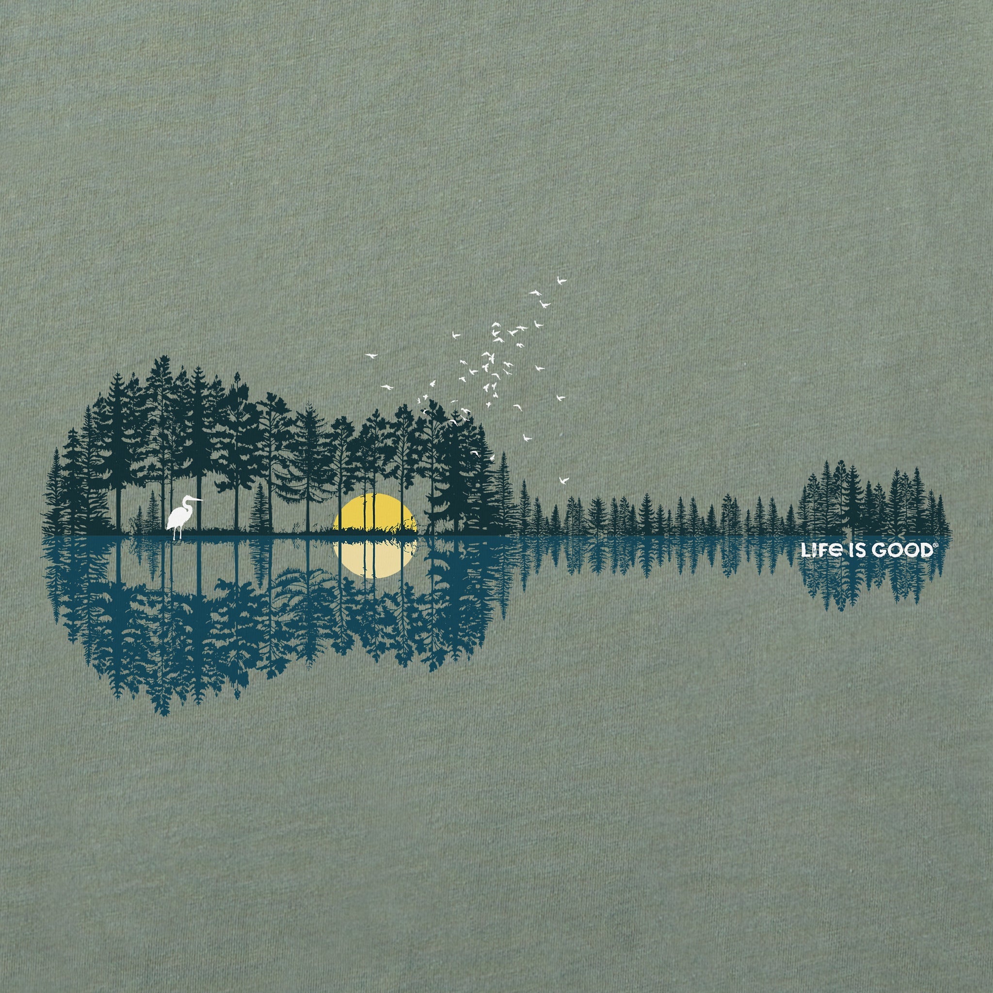 Men's Pine Guitarscape Short Sleeve Tee