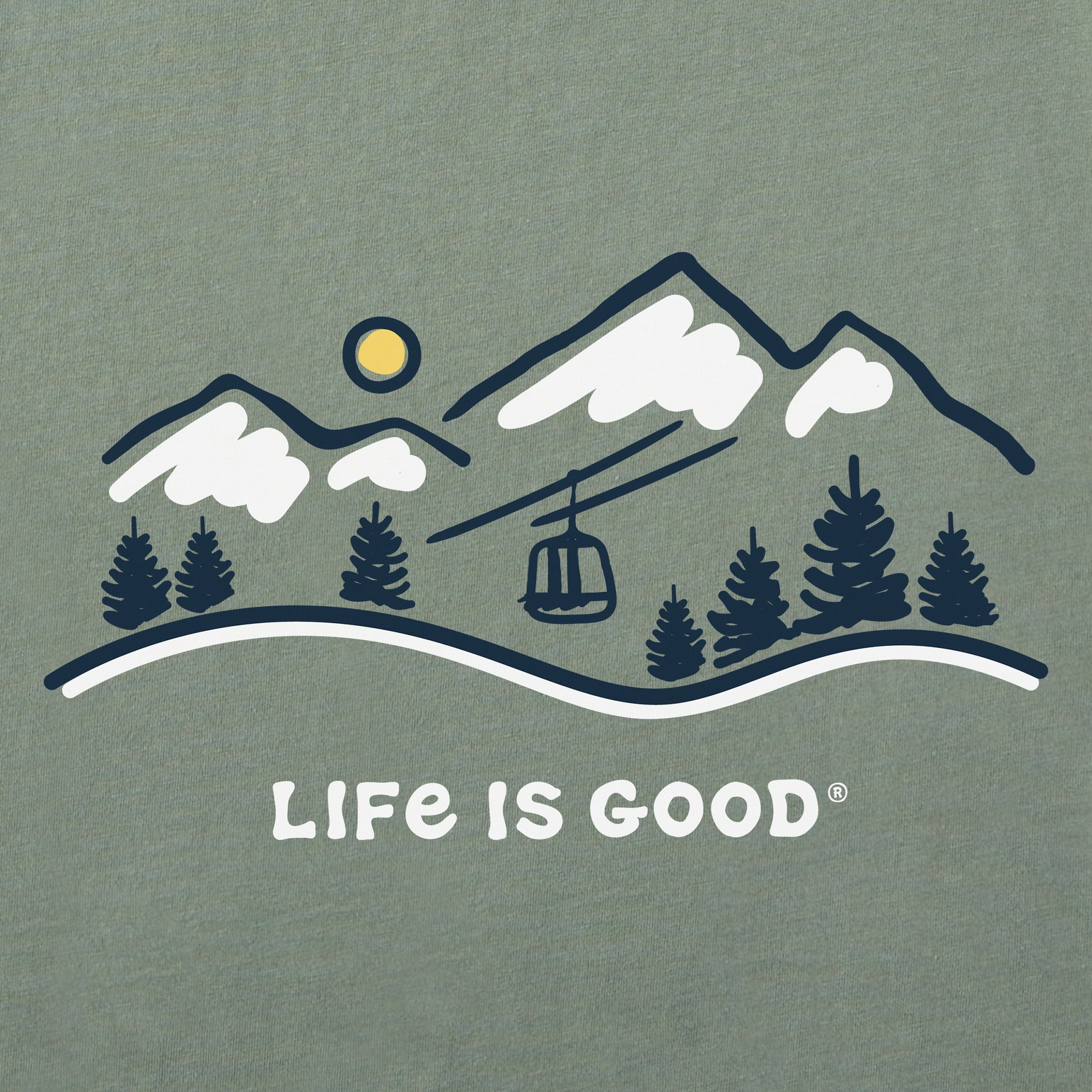 Men's Ski Lift Vista Long Sleeve Crusher Tee