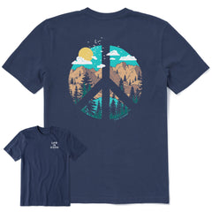 Men's Scenic Peace Sign Short Sleeve Tee