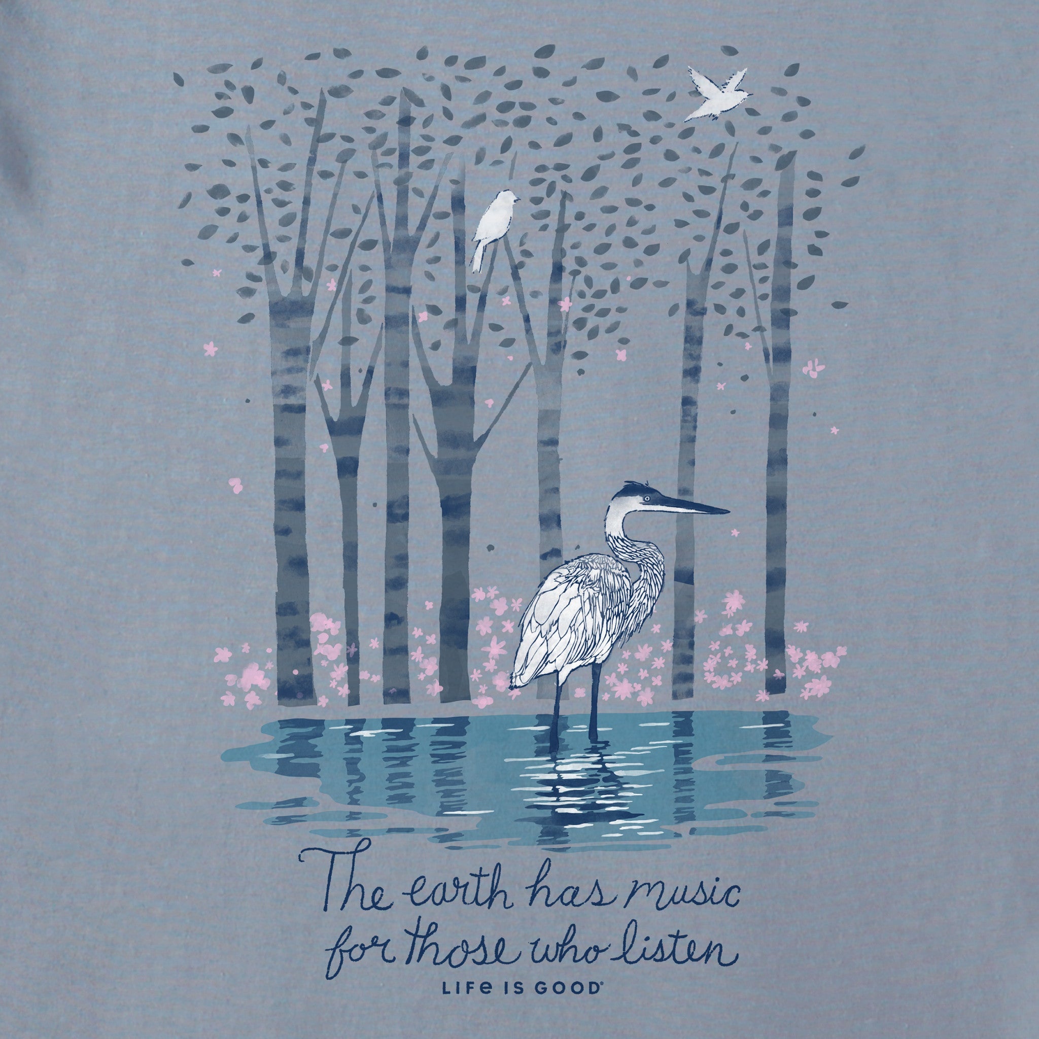 Women's Earth Has Music Heron Short Sleeve Tee