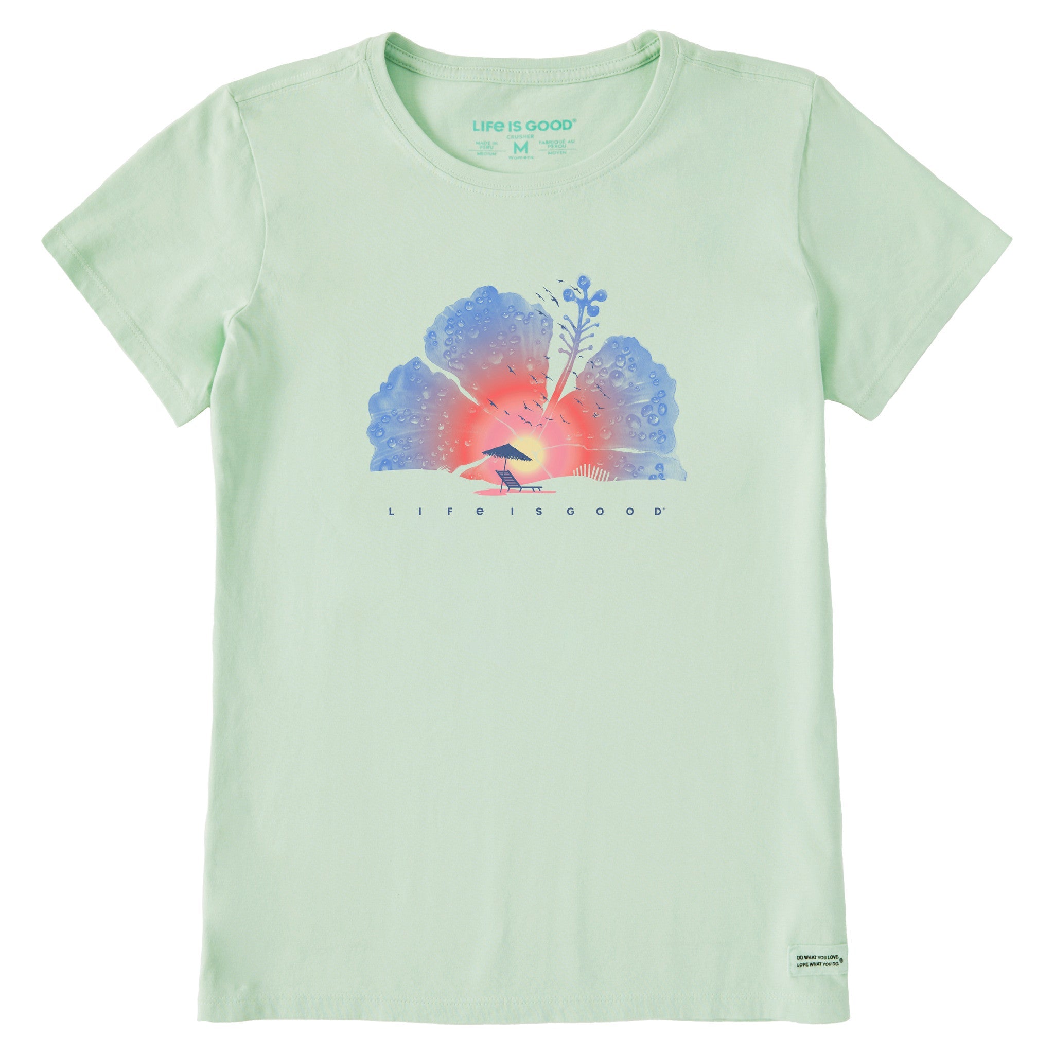 Women's Hibiscus Beach Short Sleeve Tee