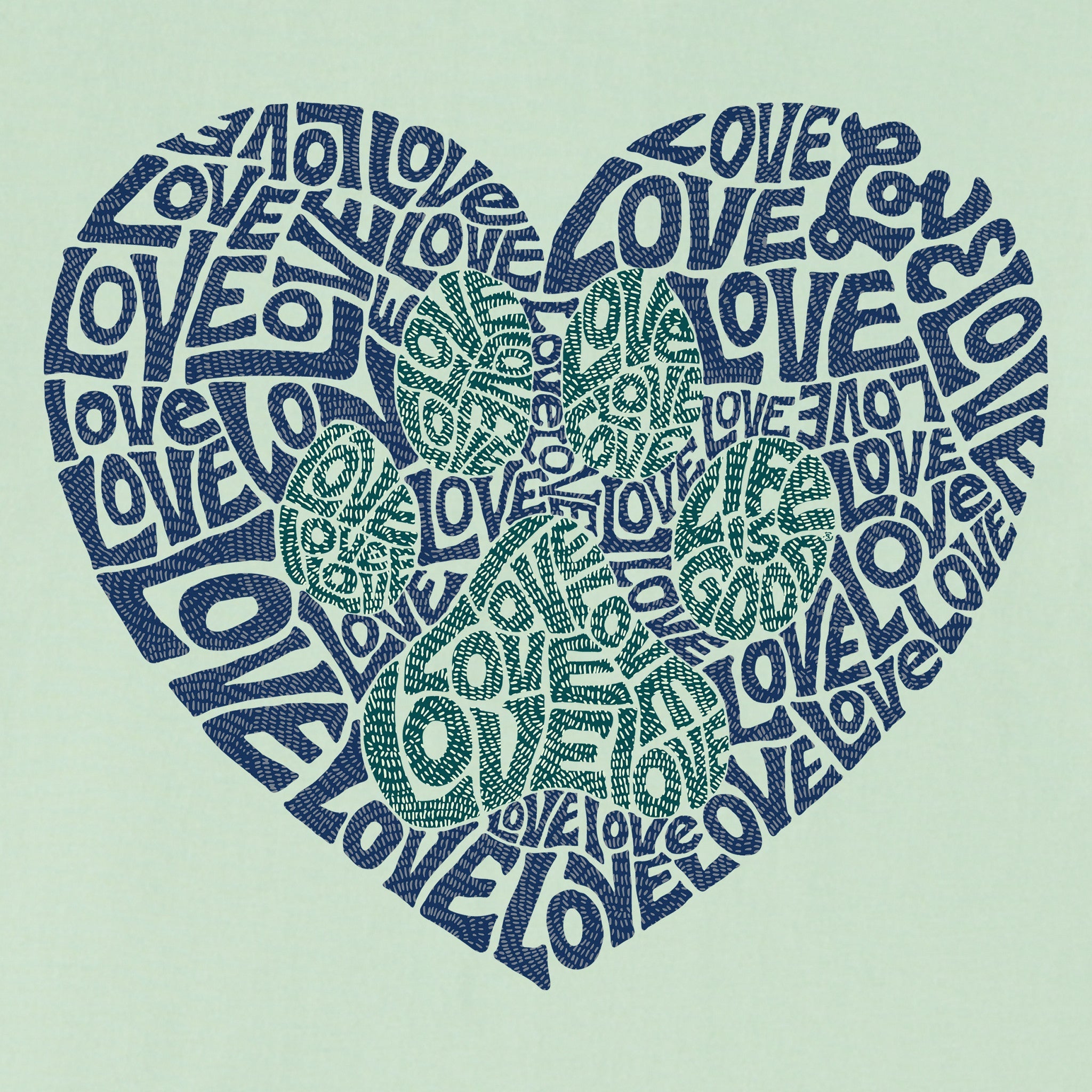 Women's Animal Heart Short Sleeve Crusher Tee