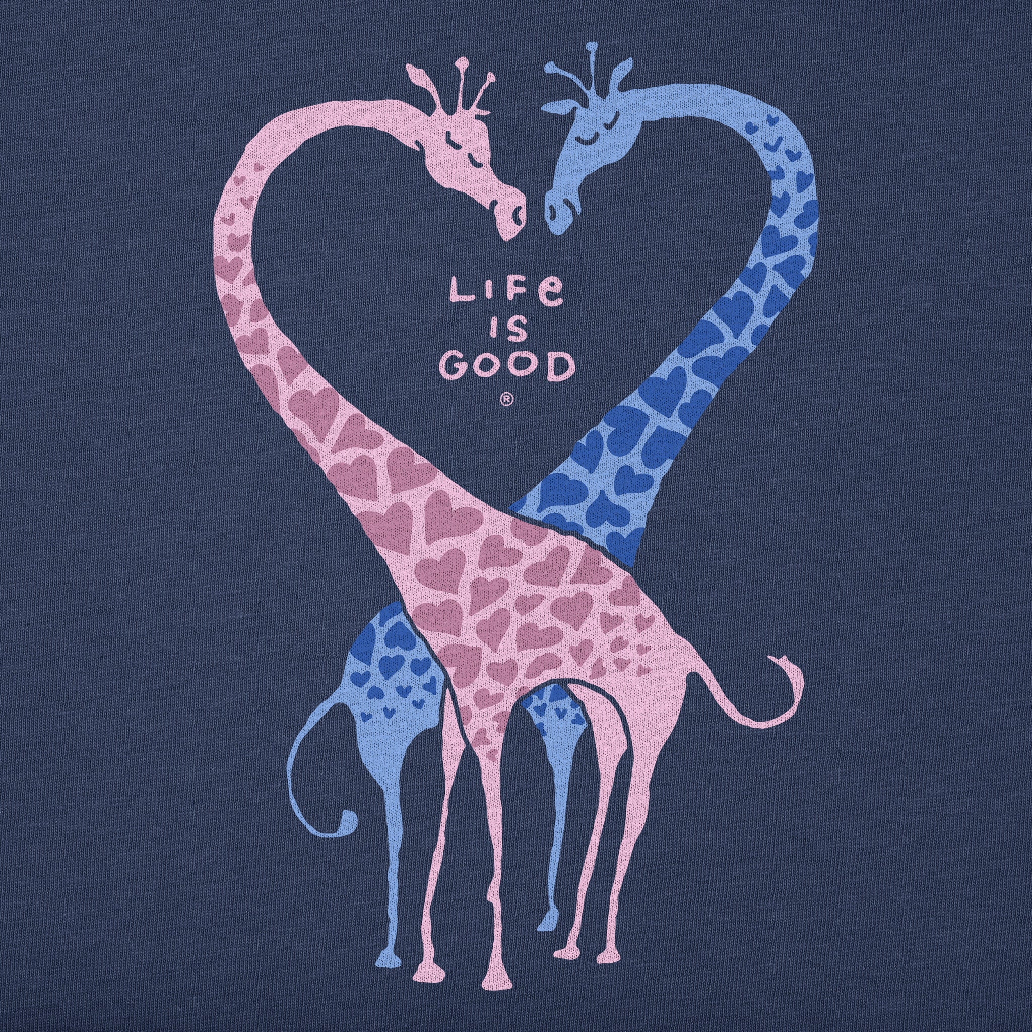 Women's Giraffe Heart Short Sleeve Tee
