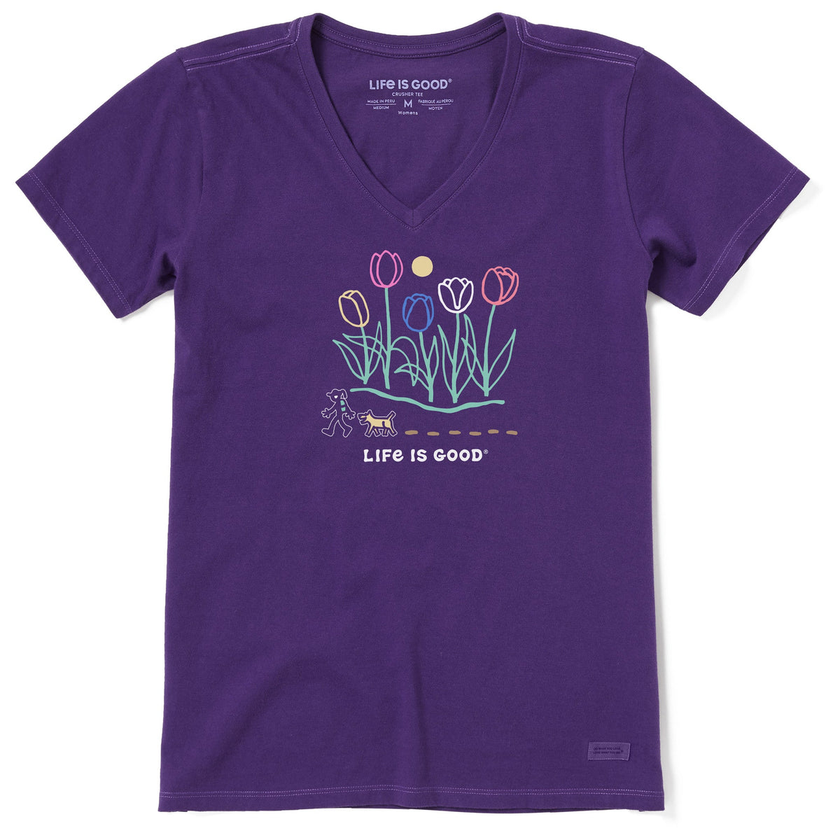 Women's Hiking past Tulips Short Sleeve Crusher-LITE Vee