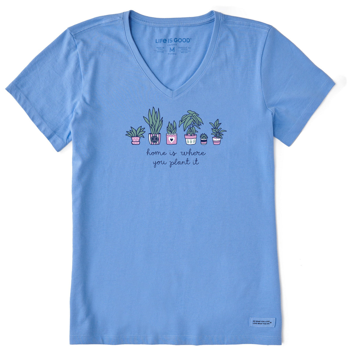 Women's Home is Where you Plant it Short Sleeve Crusher-LITE Vee