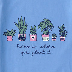Women's Home is Where you Plant it Short Sleeve Crusher-LITE Vee