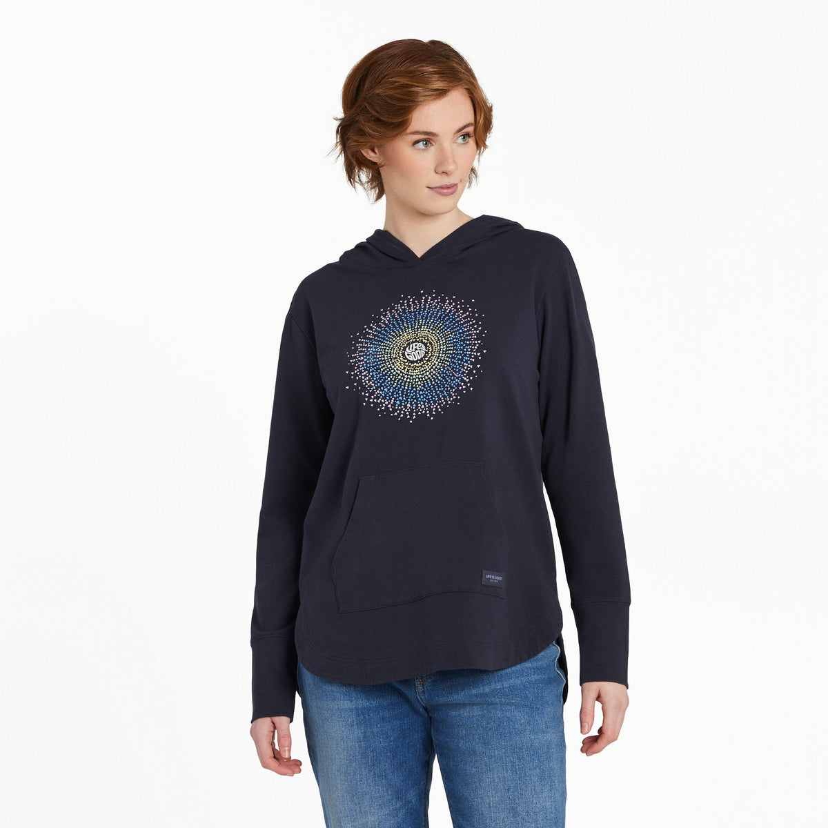 Women's Heart Rays Crusher-FLEX Hoodie Tunic