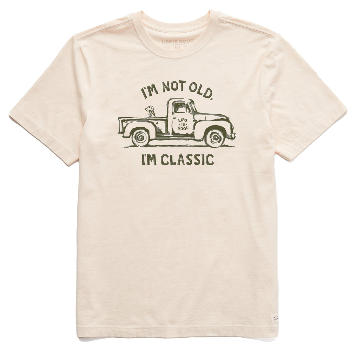 Men's Trusty Pickup and Dog Short Sleeve Crusher Tee