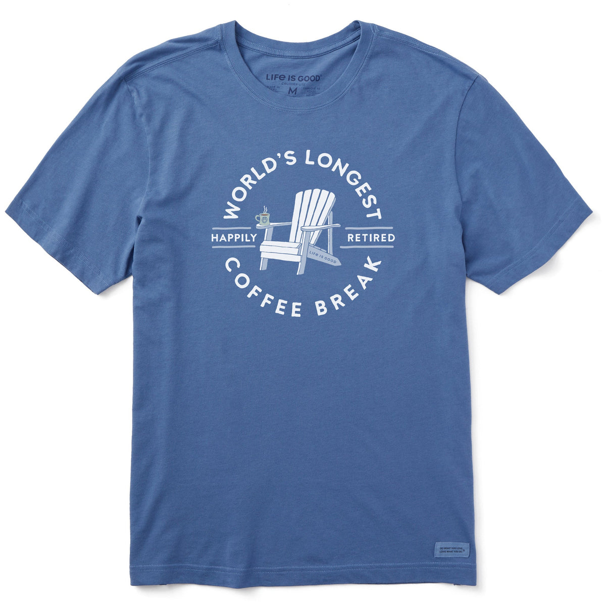 Men's Worlds Longest Coffee Break Short Sleeve Crusher Tee
