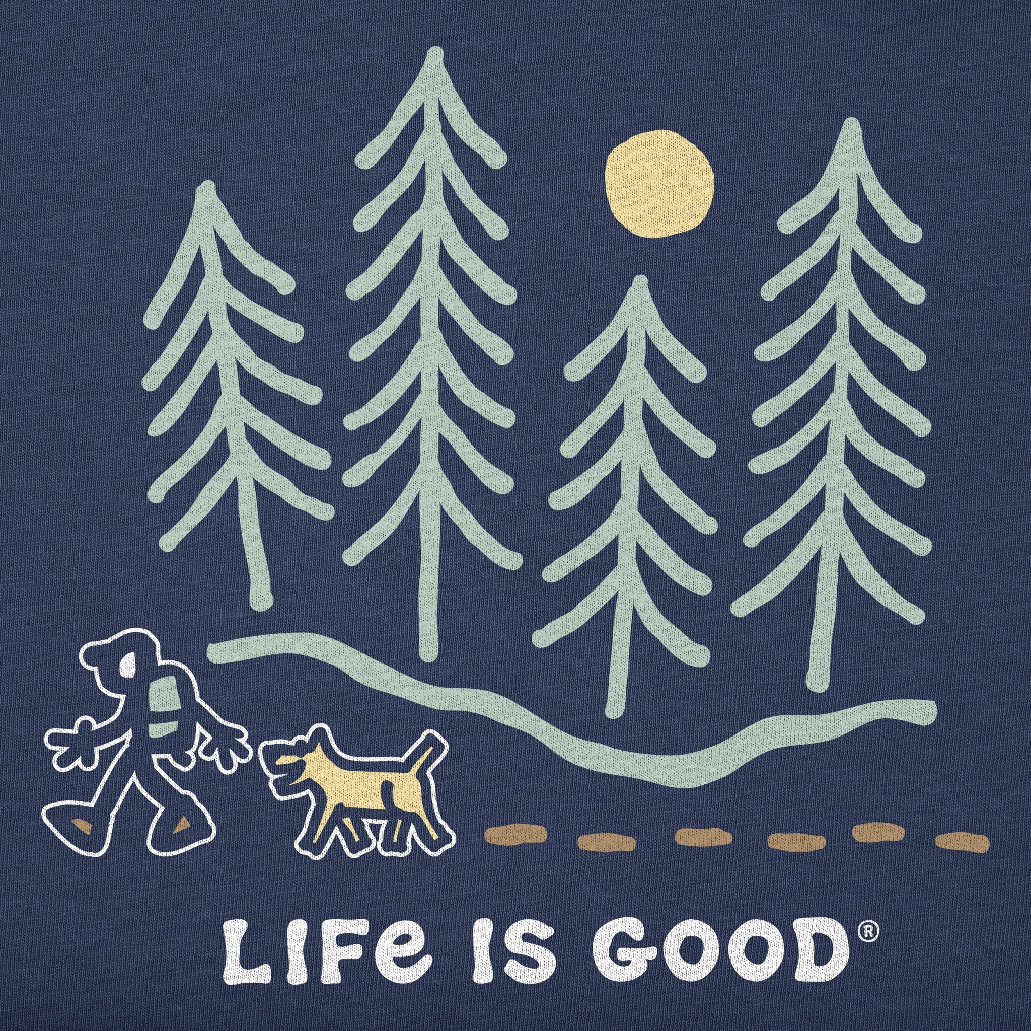 Men's Hiking through the Woods Short Sleeve Tee
