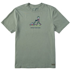Men's Jake Father Mows Best Push Mower Short Sleeve Tee