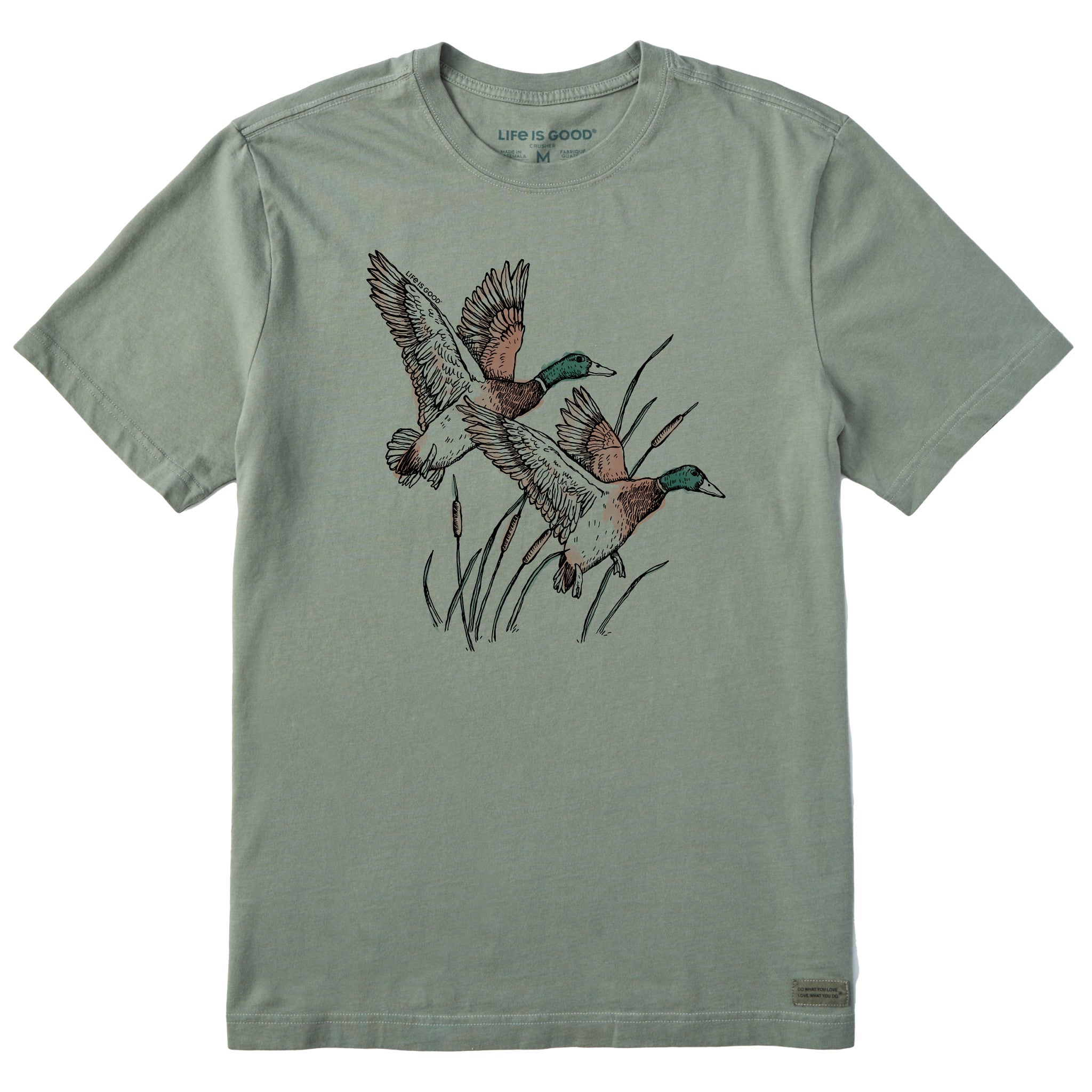 Men's Mallard Ducks Illustration Short Sleeve Tee