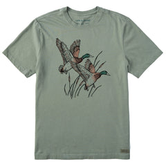 Men's Mallard Ducks Illustration Short Sleeve Tee