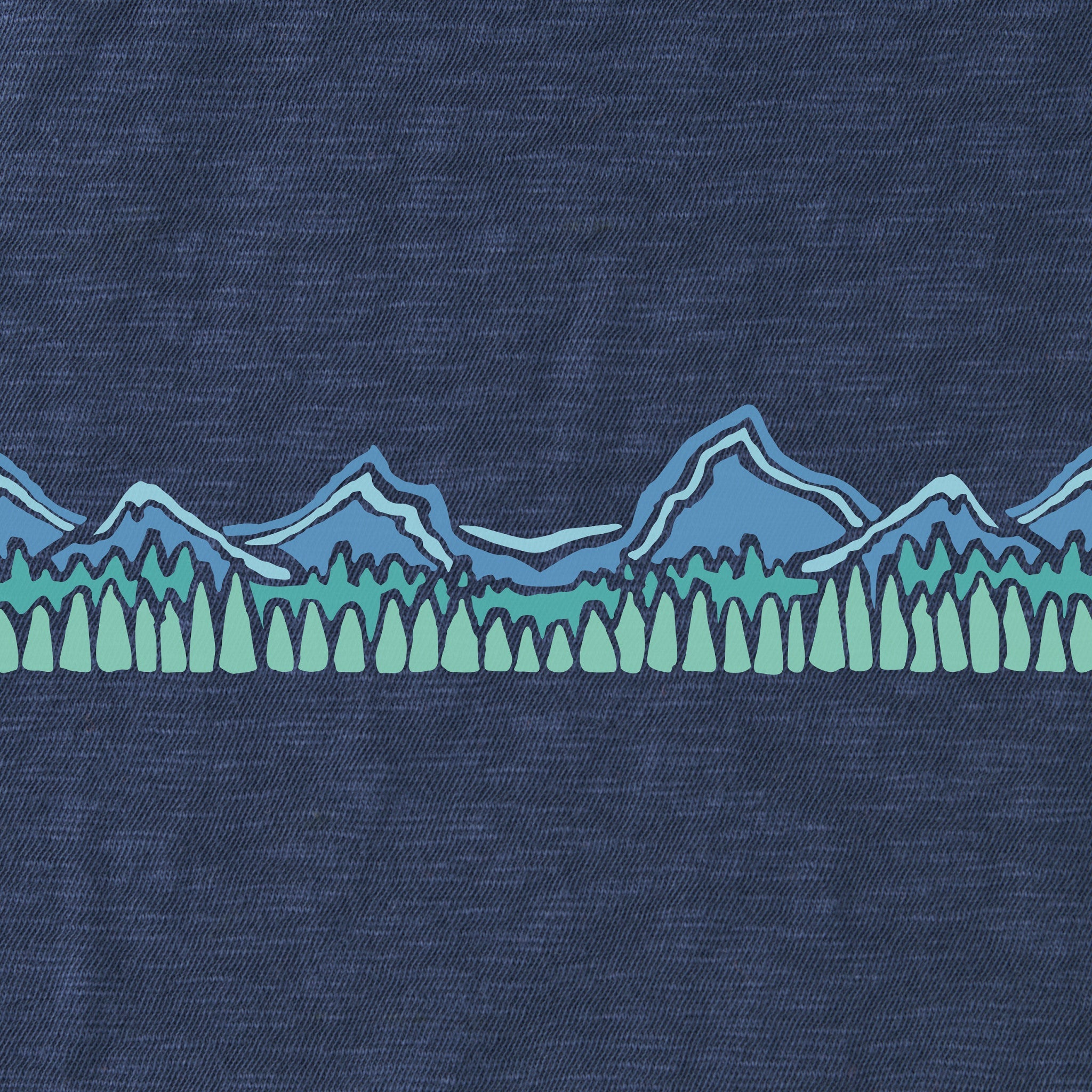 Men's Mountain Range Textured Slub Tee