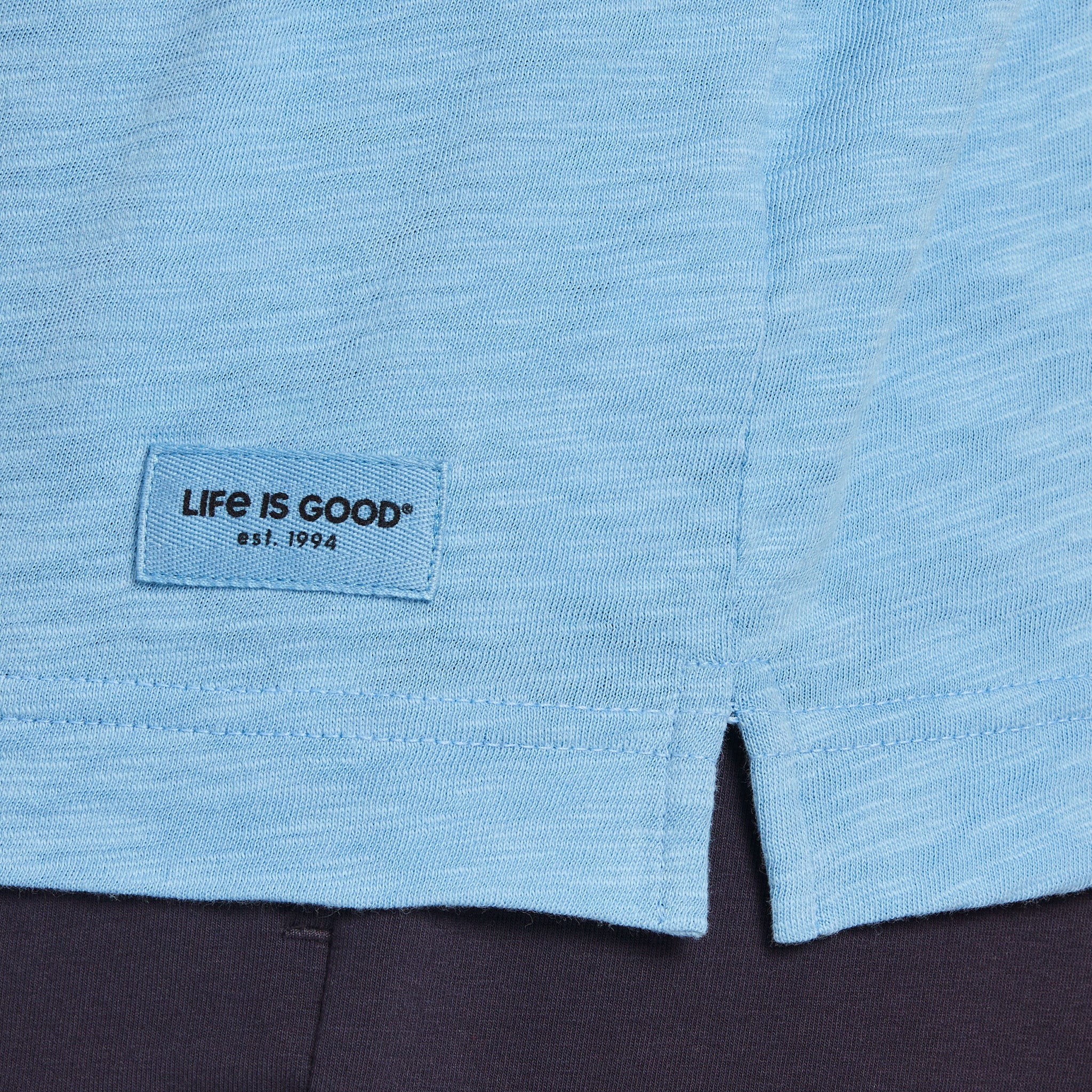 Men's Waves on Waves Textured Slub Tee