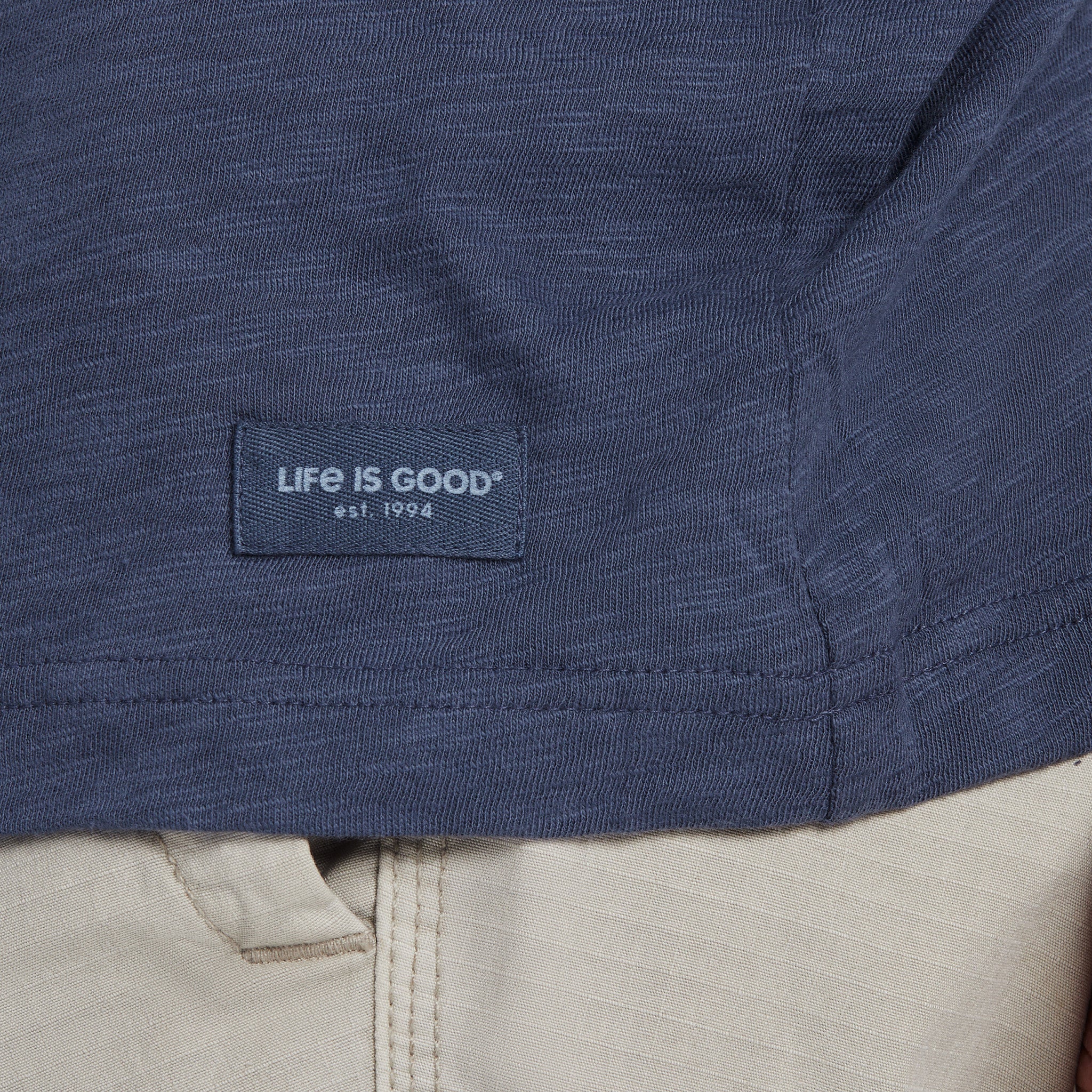 Men's Wave Stripe Textured Slub Hoodie