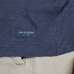 Men's Wave Stripe Textured Slub Hoodie