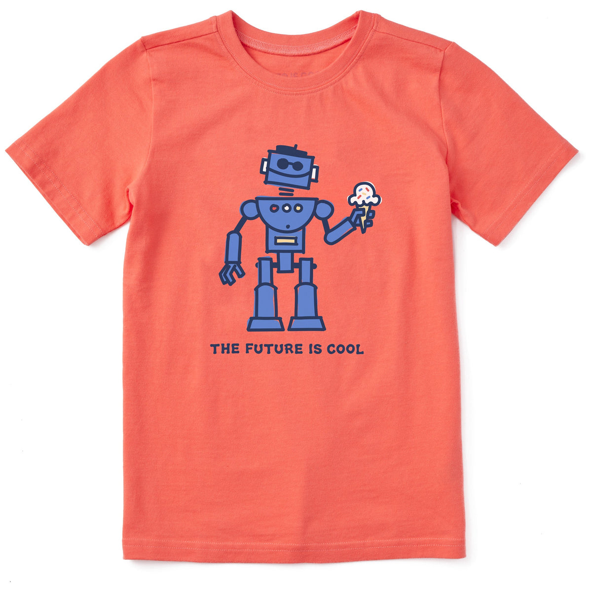 Kids Cool Robot Short Sleeve Crusher Tee