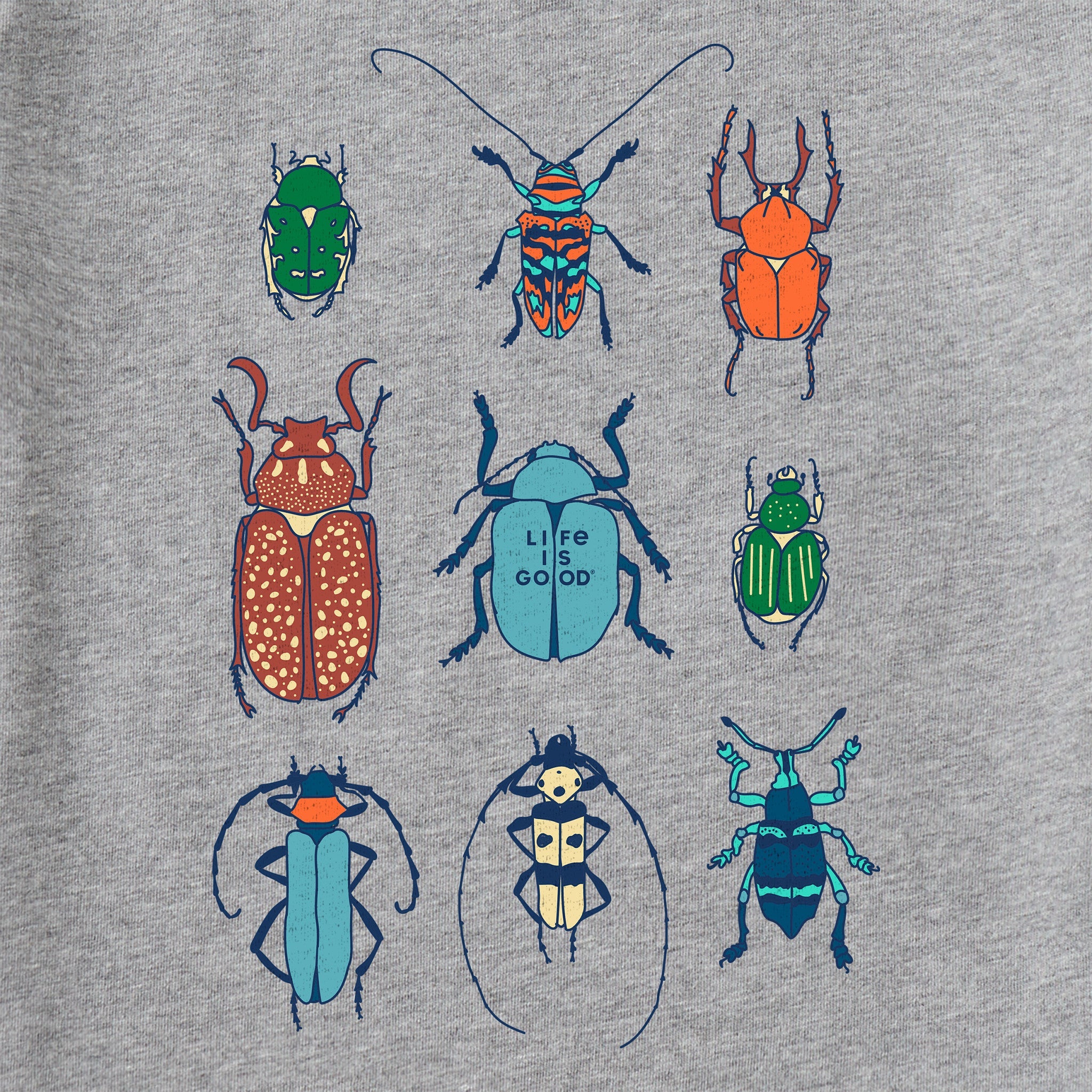 Kids Cool Bug Grid Short Sleeve Crusher Tee