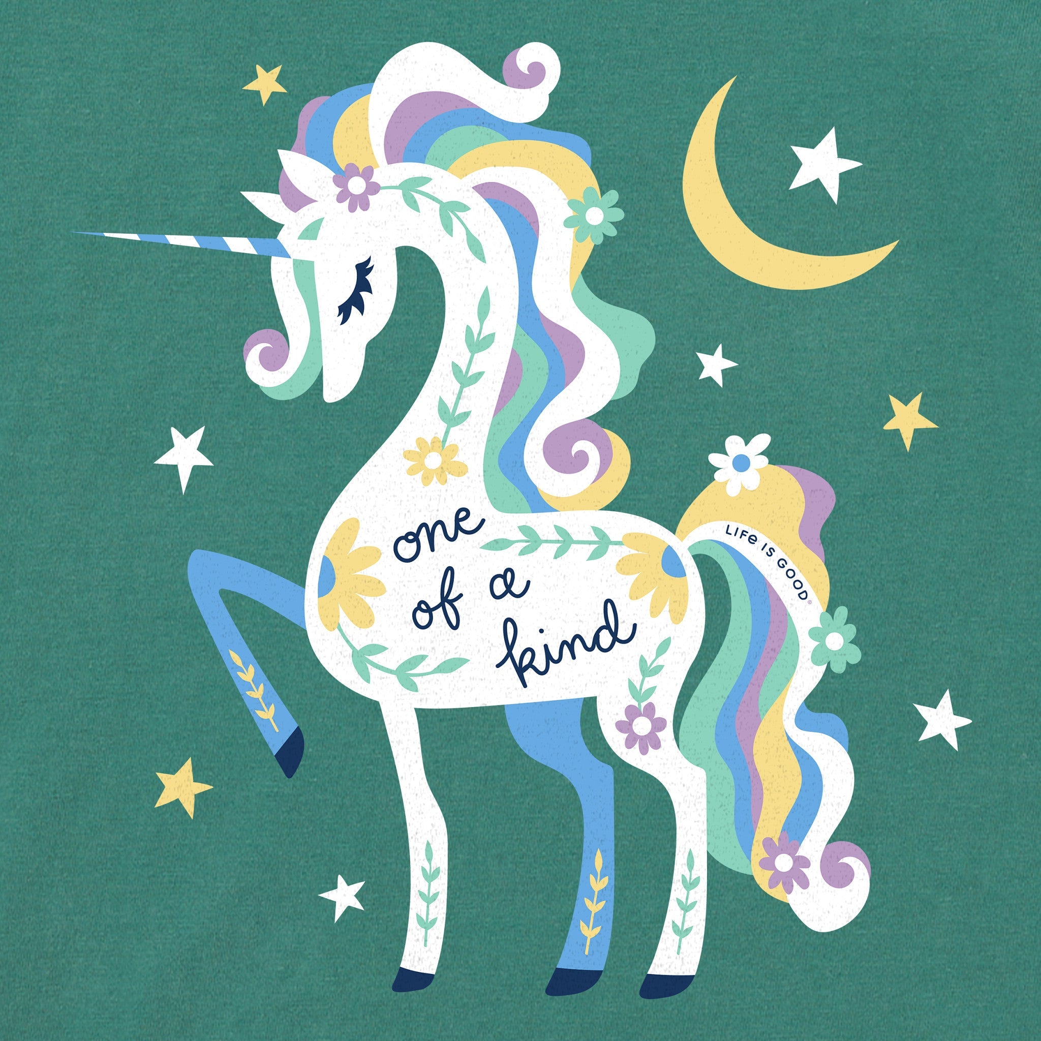 Kids One of a Kind Unicorn Short Sleeve Crusher Tee