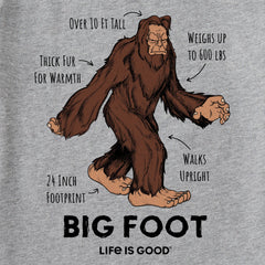 Kids Big Foot Facts Short Sleeve Crusher Tee