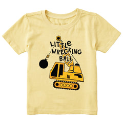 Toddler Little Wrecking Ball Short Sleeve Crusher Tee