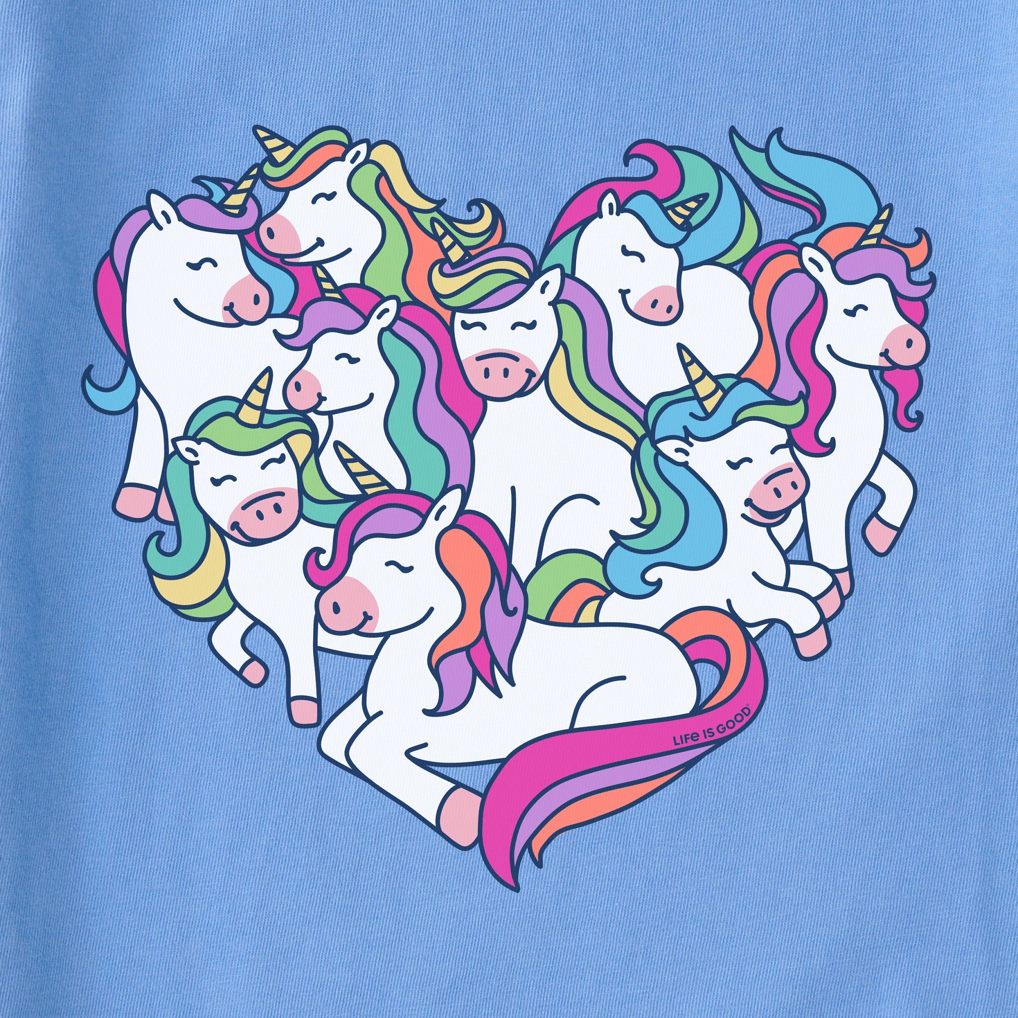 Heart Of Unicorns Short Sleeve Toddler Crusher Tee