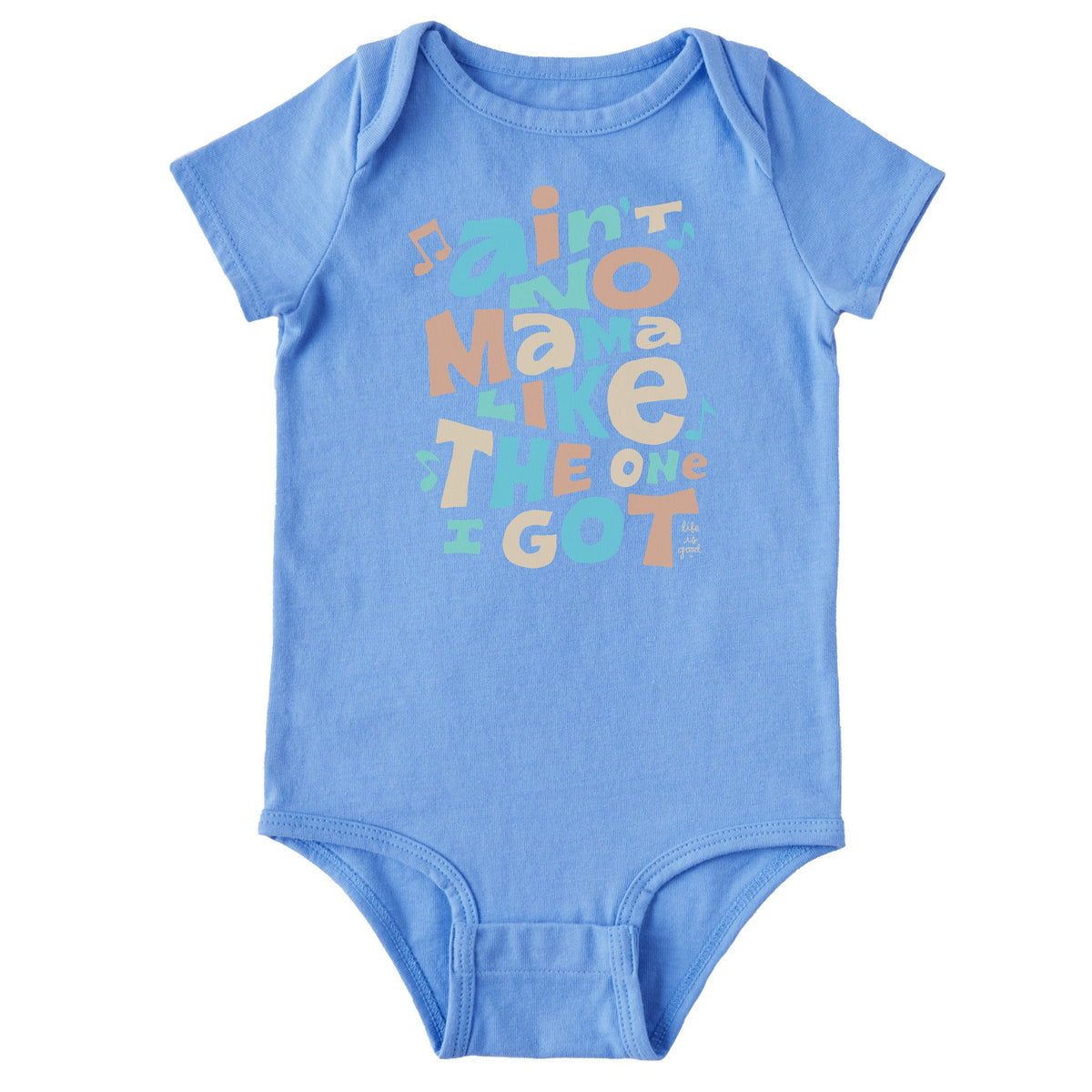 Baby Ain't No Mama Short Sleeve Crusher Bodysuit