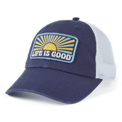 Adult Unisex Horizontal Sunburst Soft Mesh Back Cap